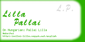 lilla pallai business card